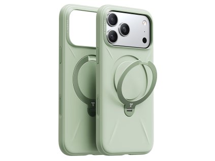 Torras – QPRO Silicone Series silikónové puzdro pre iPhone 17 Pro – matcha zelené