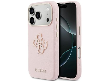 Guess - Hardcase Resin Logo (GUHCP17L5PS4RGGP) - iPhone 17 Pro Max - Pink