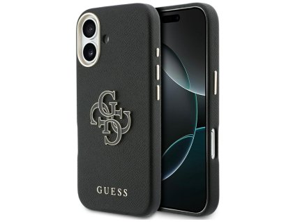 Guess - Hardcase Resin Logo (GUHCP17S5PS4RGGK) - iPhone 17 - Black