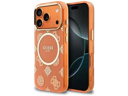 Guess - IML Peony Dot MagSafe (GUHMP17X5HPOEDO) - iPhone 17 Pro Max - Orange