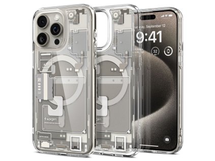 Spigen - Ultra Hybrid MagSafe Zero One - iPhone 15 Pro Max - Natural Titanium