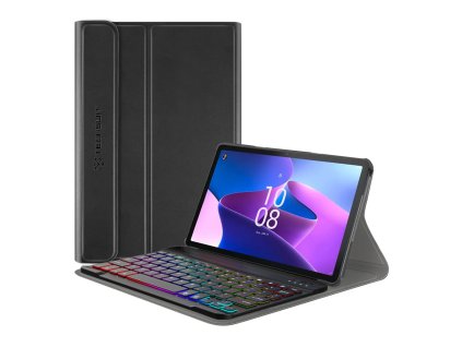 Techsuit - CozyTab Case (with RGB Wireless Magnetic Keyboard) - Lenovo Tab M10 3rd Gen (TB328FU/TB328XU) - Black