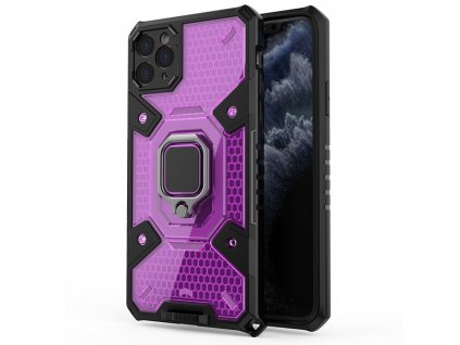 Honeycomb Armor kryt na - iPhone 11 pro - ružovo-fialová