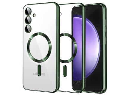 Techsuit - Luxury Crystal MagSafe - Samsung Galaxy S23 FE - Deep Green