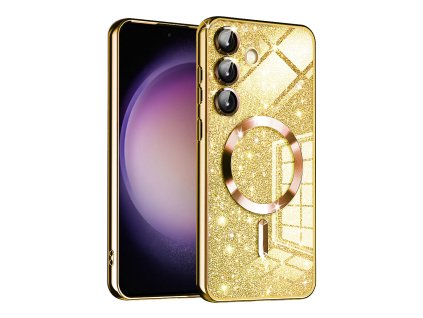Techsuit - Luxury Glitter MagSafe - Samsung Galaxy S23 FE - Gold