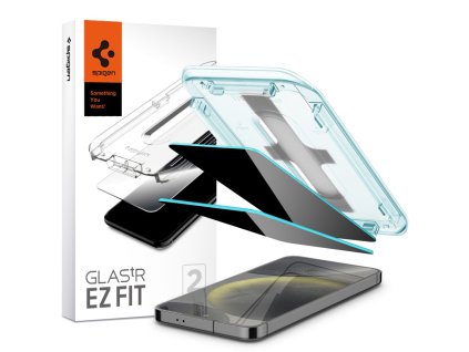 Spigen - Glas.tR EZ-FIT (2 pack) - Samsung Galaxy S24 - Privacy