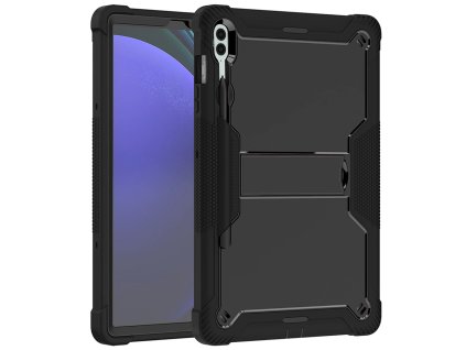 Techsuit - Rugged TabShell + Screen Protector - Samsung Galaxy Tab S9 Plus / S10 Plus / S9 FE Plus - Black