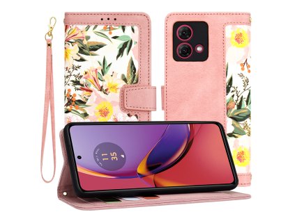 Techsuit - FlipCraft - Motorola Moto G84 - Sweetheart Pink