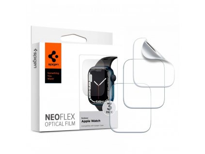 Spigen Neo Flex (3 balenia) ochranná fólia na - Apple Watch 4 / 5 / 6 / SE / 7 / 8 (44 mm / 45 mm) - číre