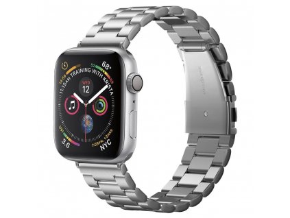 Spigen Modern Fit remienok na - Apple Watch 1/2/3/4/5/6/7/8/SE/SE 2/Ultra (42/44/45/49 mm) - Strieborná