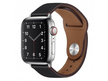 Techsuit Remienok na hodinky (W033) pre mužov - Apple Watch 1/2/3/4/5/6/7/8/SE/SE 2 (38/40/41 mm) - čierny