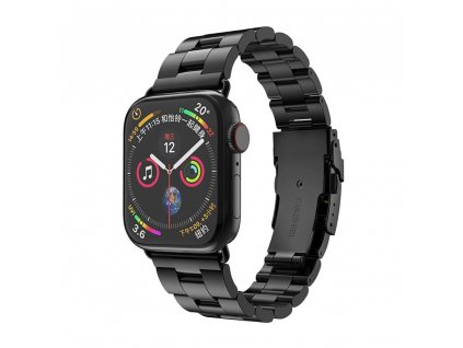 Techsuit Remienok na hodinky (W036) - Apple Watch 1/2/3/4/5/6/7/8/SE/SE 2 (38/40/41 mm) - čierny