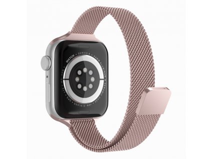Techsuit Remienok na hodinky (W034) - Apple Watch 1/2/3/4/5/6/7/8/SE/SE 2/Ultra (42/44/45/49 mm) - Ružový