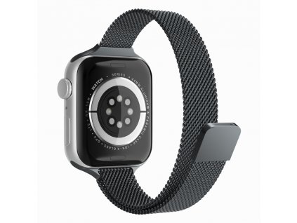 Techsuit Remienok na hodinky (W034) - Apple Watch 1/2/3/4/5/6/7/8/SE/SE 2 (38/40/41 mm) - čierny