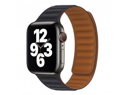 Techsuit Remienok na hodinky (W035) - Apple Watch 1/2/3/4/5/6/7/8/SE/SE 2 (38/40/41 mm) - čierny