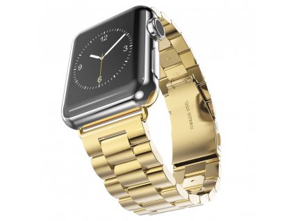 Techsuit Remienok na hodinky (W036) - Apple Watch 1/2/3/4/5/6/7/8/SE/SE 2 (38/40/41 mm) - zlatý