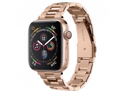 Modern Fit remienok pre - Apple Watch 1/2/3/4/5/6/7/8/SE/SE 2 (38/40/41 mm) - Ružovo zlatá