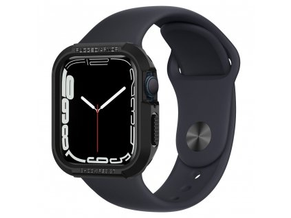 Spigen Rugged Armor PRO ochranný obal pre - Apple Watch 4 / 5 / 6 / 7 / 8 / SE (44 mm / 45 mm) - Čierny