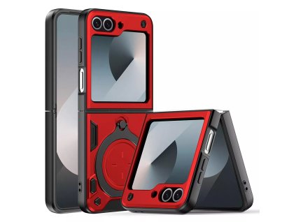 Techsuit CamGuard Pro ochranný obal pre Samsung Galaxy Z Flip6 – červené