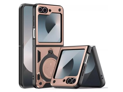 Techsuit CamGuard Pro ochranný obal pre Samsung Galaxy Z Flip6 – ružovozlaté