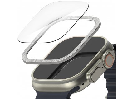 Ringke Styling rámčeka - Apple Watch Ultra - Strieborný nerez