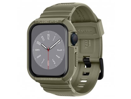 Spigen Rugged Armor PRO ochranný obal pre - Apple Watch 4/5/6/7/8/SE/SE 2 (44/45 mm) - Vintage Khaki