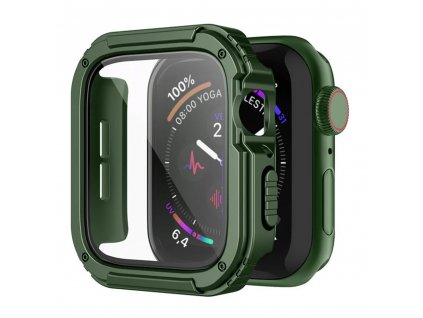 Lito Puzdro Watch Armor 360 + ochrana displeja - Apple Watch 4 / 5 / 6 / SE / SE 2 (44 mm) - Zelená