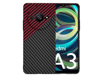 Techsuit - Carbonite FiberShell - Xiaomi Redmi A3 / Redmi A3x - Red Vortex