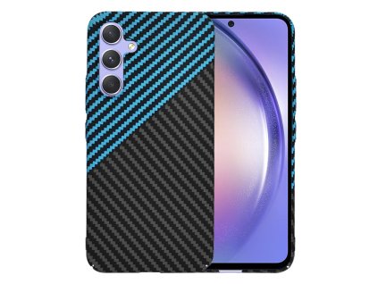 Techsuit - Carbonite FiberShell - Samsung Galaxy A54 - Blue Pulse