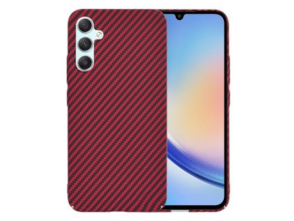 Techsuit - Carbonite FiberShell - Samsung Galaxy A34 5G - Red