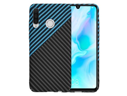 Techsuit - Carbonite FiberShell - Huawei P30 Lite / P30 Lite New Edition - Blue Pulse