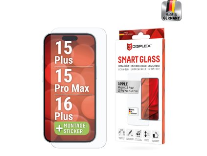Displex - Premium Smart FlexiGlass - iPhone 16 Plus / iPhone 15 Pro Max / iPhone 15 Plus - Clear