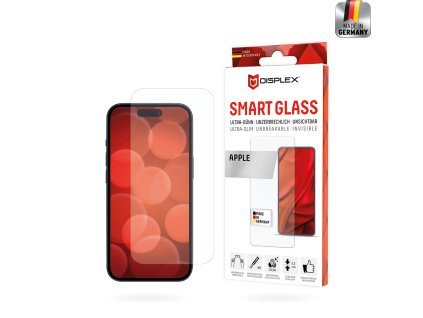 Displex - Premium Smart FlexiGlass - iPhone 16 / iPhone 15 Pro / iPhone 15 - Clear