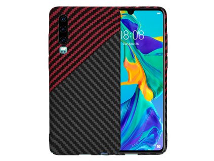 Techsuit - Carbonite FiberShell - Huawei P30 - Red Vortex