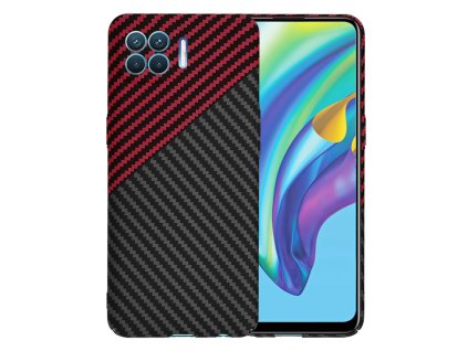 Techsuit - Carbonite FiberShell - Oppo Reno4 Lite - Red Vortex