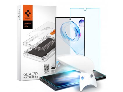 Spigen Glas.tR Platinum UV Light ochranné sklo na - Samsung Galaxy S23 Ultra - transparentná
