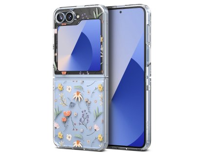 Ringke Fusion Design obal pre Samsung Galaxy Z Flip6 – so suchými kvetmi