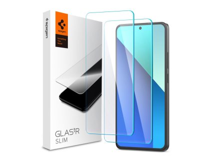 Spigen - (2 pack) Glas.tR Slim (AGL08295) - Xiaomi Redmi Note 13 4G - Clear