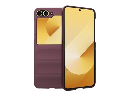 Techsuit Magic Shield ochranný obal pre Samsung Galaxy Z Flip6 – bordový