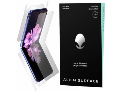 Alien Surface ochranná fólia [Obrazovka+Okraje+Zadná strana] - Samsung Galaxy Z Flip 4G / Z Flip 5G - Transparent