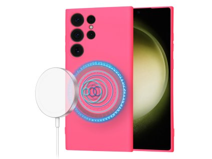 Techsuit - SoftFlex MagSafe - Samsung Galaxy S23 Ultra - Hot Pink