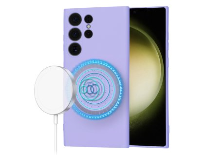 Techsuit - SoftFlex MagSafe - Samsung Galaxy S23 Ultra - Light Purple