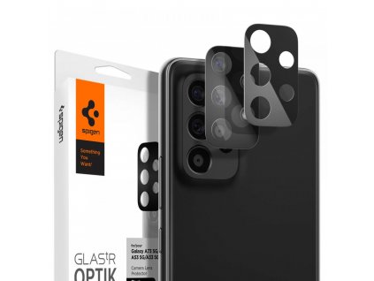 Spigen Optik.tR ochranné sklo pre fotoaparát (2 balenia) - Samsung Galaxy A33 5G / A53 5G / A73 5G - čierna