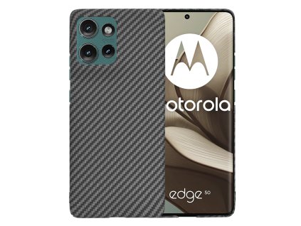 Techsuit - Carbonite FiberShell - Motorola Edge 50 - Black