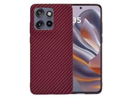 Techsuit - Carbonite FiberShell - Motorola Edge 50 Neo / Edge 60 Neo / Motorola ThinkPhone 25 - Red