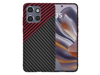 Techsuit - Carbonite FiberShell - Motorola Edge 50 Neo / Motorola ThinkPhone 25 - Red Vortex
