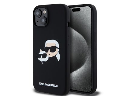 Karl Lagerfeld - Silicone MagSafe (KLHMP15SSKCHPPLK) - iPhone 15 - Karl&Choupette