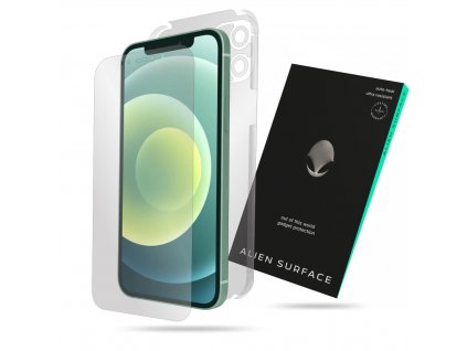 Alien Surface ochranná fólia [Obrazovka+Okraje+Zadná strana] - iPhone 12 Mini - Transparent