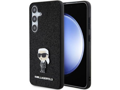Karl Lagerfeld - Hardcase Fixed Glitter (KLHCS24MGKNPSK) - Samsung Galaxy S24 Plus - Ikonik Logo