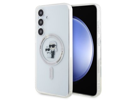 Karl Lagerfeld - IML MagSafe (KLHMS24MHGKCNOT) - Samsung Galaxy S24 Plus - Transparent Karl&Choupette